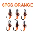 6 piezas de color naranja