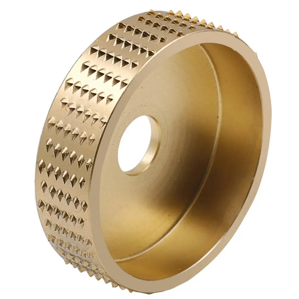 Round Wood Angle Grinding Wheel Abrasive Disc Angle Grinder Carbide Coating Bore Shaping Sanding Carving Rotary Tool