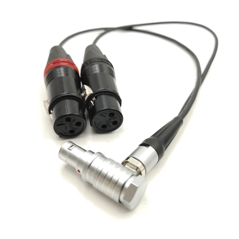 Atomos 10 Pin zu Dual Neutrik 3 Pin Female XLR Breakout Audio Eingang Kabel für Shogun Monitor Recorder Shogun Bare knochen – Detail 1