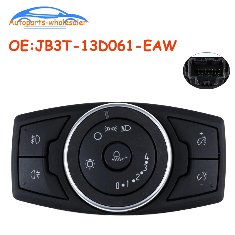 Car JB3T-13D061-EAW JB3T13D061EAW For Ford MONDEO MK5 2014-2019 Headlight Fog Light Lamp Control Switch DG9T-13D061-GDW