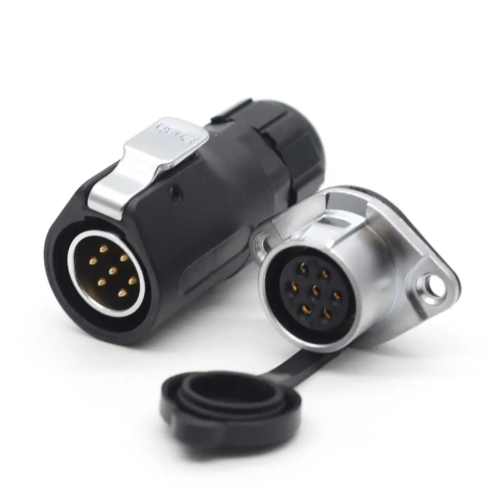 

Xhp20, 7 Pin Connector Waterproof Aviation Led Light Power Male Plug Female Socket Cable For 3-12mm