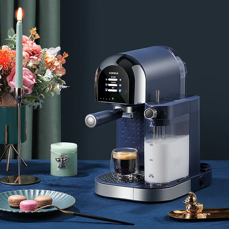 

Household Italian Coffee Machine Automatic Fancy Steam Milk Brewing NTC Temperature Control To Retain Mellow Flavor