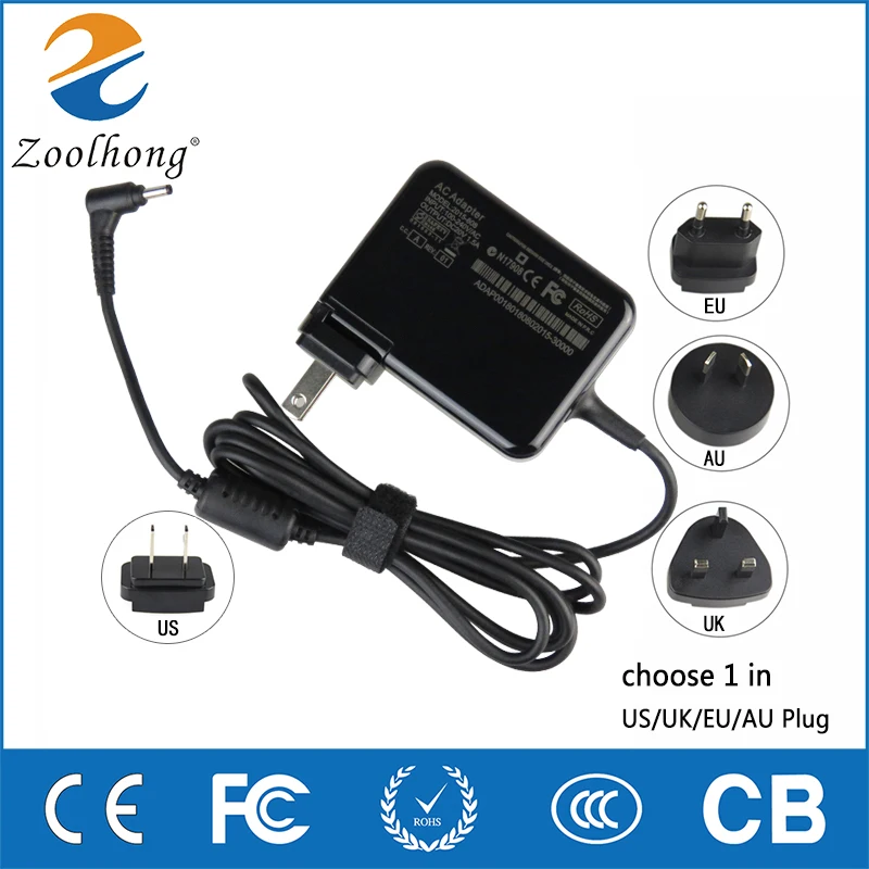 

Zoolhong 20V 1.5A 3.0*1.0mm For NOKIA30W LUMIA 2520 Verizon 10.1 Tablet Laptop Travel with 4 Plugs AC Power Adapter Charger