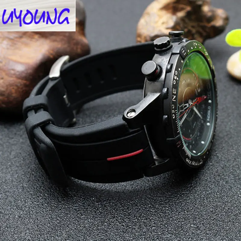 New Stype Silicone Watch Band Compatible for Timex Days of the Tide T2N720 T2N721 TW2T76300 24*16mm Convex Sports Watch Band image 4