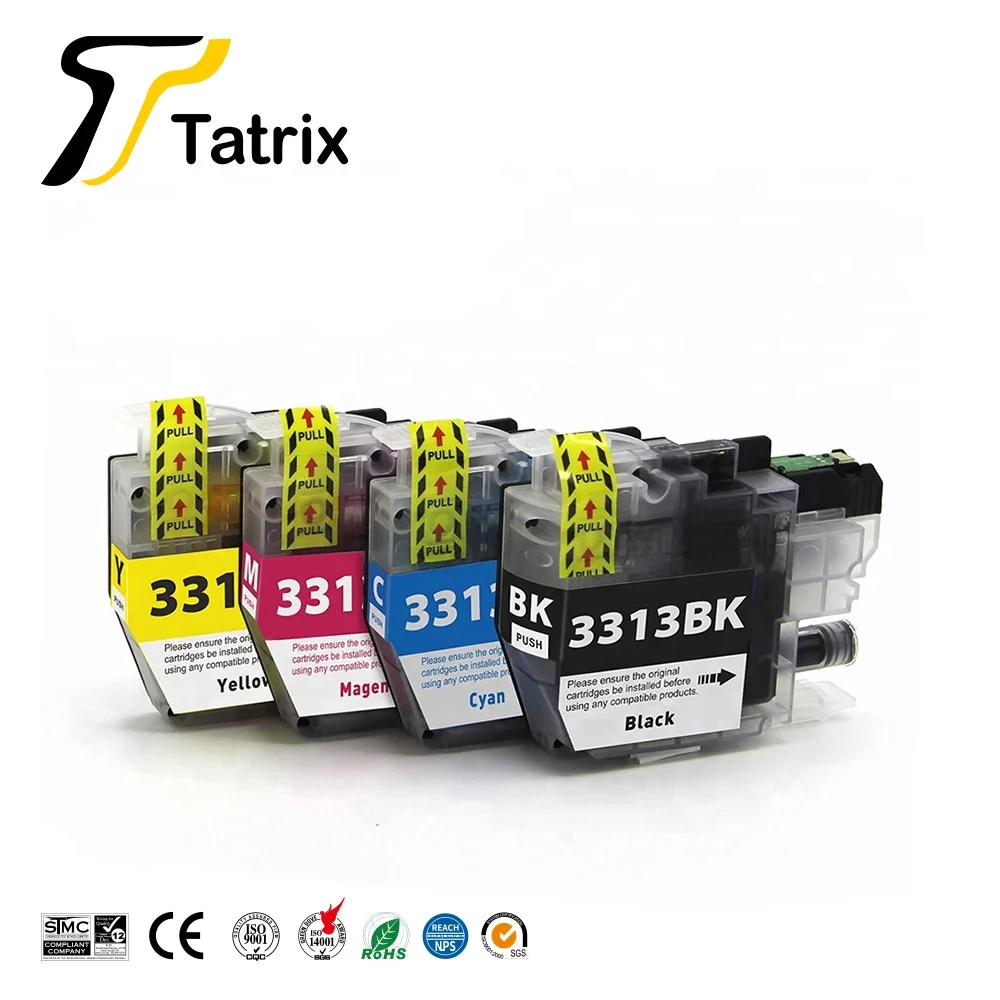 Tatrix LC3313 LC3311 Premium Color Compatible Printer Ink Cartridge for Brother MFC-J491DW MFC-J890DW