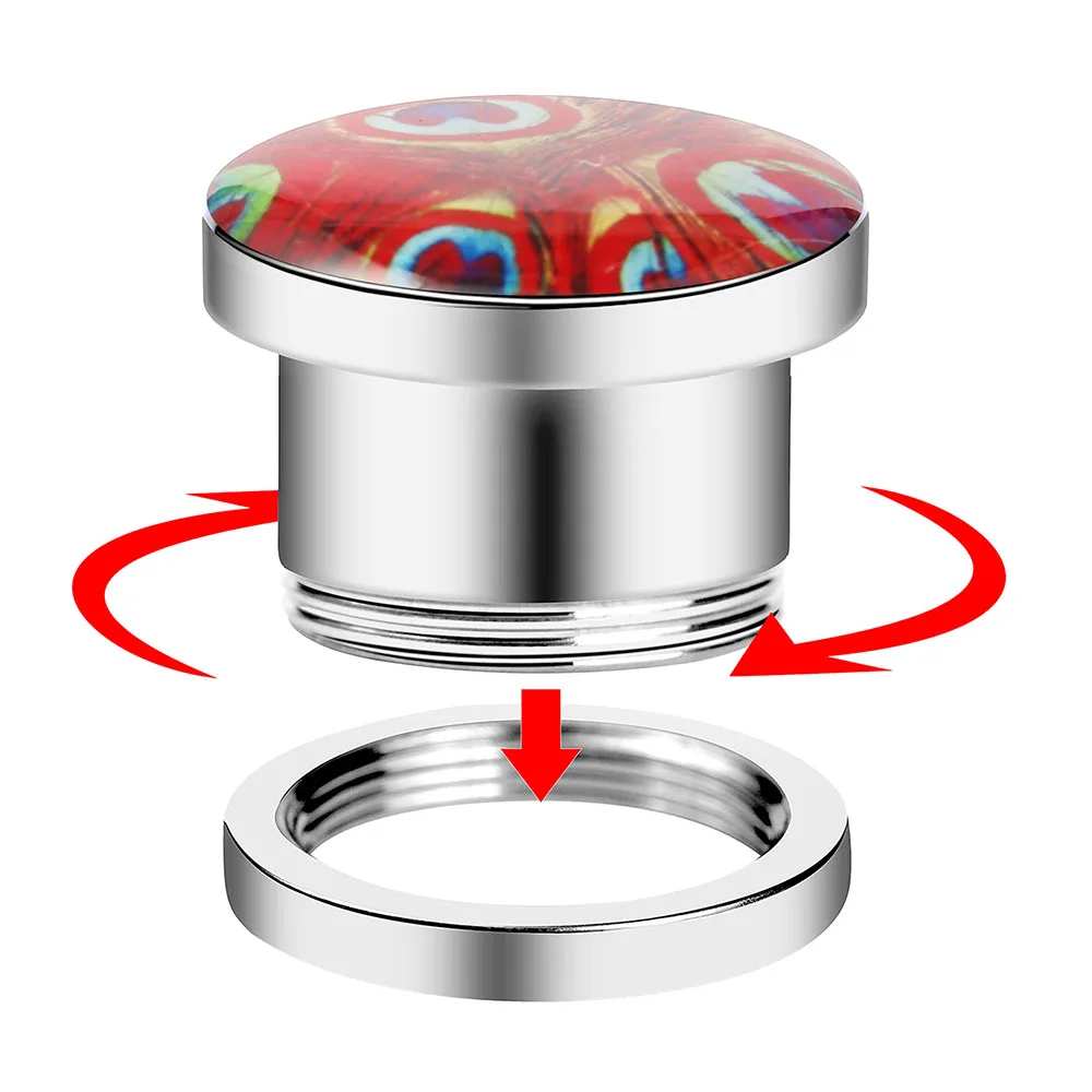 1Pair Stainless Steel Anchor Ear Gauge Tunnel Plug 3-20Mm Screwed Flesh Tunnel Ear Plugs Gauge Earring Saddle Plugs Expander Ear