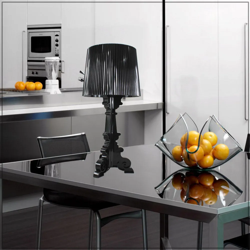 Nordic Italian Design Led Table Lamp Home Decoration Living Room Bedroom Light Transparent Colored Acrylic Night Stand Lamps