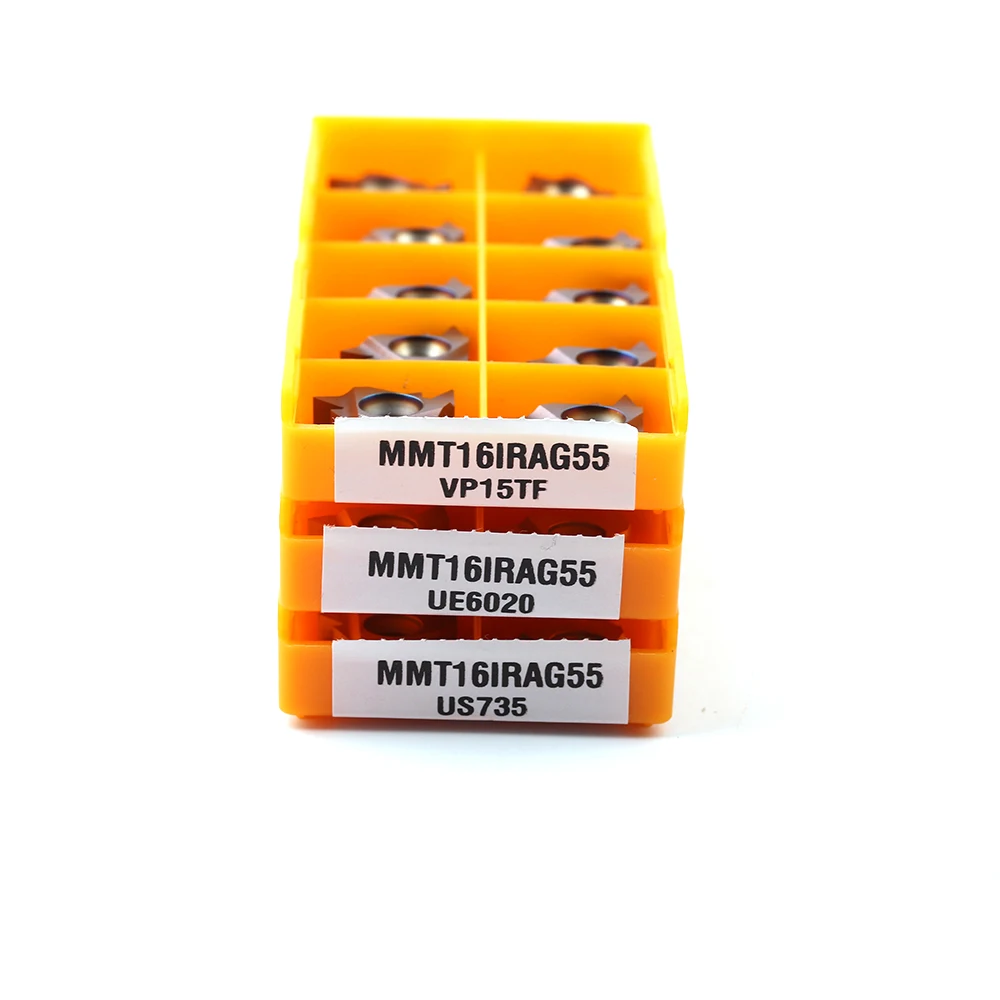 10 قطعة 16IR AG55 VP15TF UE6020 US735carbide إدراج موضوع تحول أداة قطع أداة عدة المخرطة قاطعة المطحنة أداة