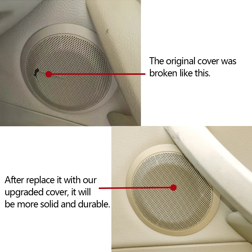 Interior Door Audio Sound Loudspeaker Cover Grill Replacement For BMW 3 Series E90 E91 X1 E84 316 318 320 325 328i - view 6