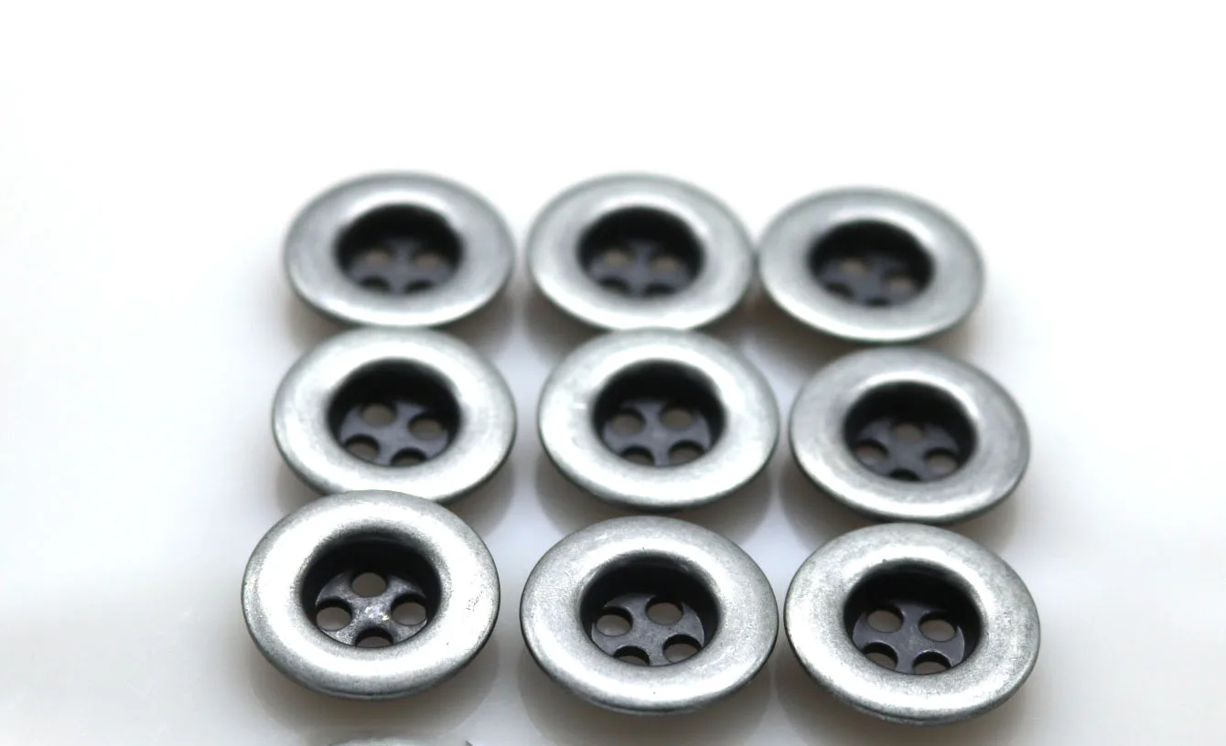 20pcs 18mm antique silver Metal Buttons Pattern Carved Sewing Buttons