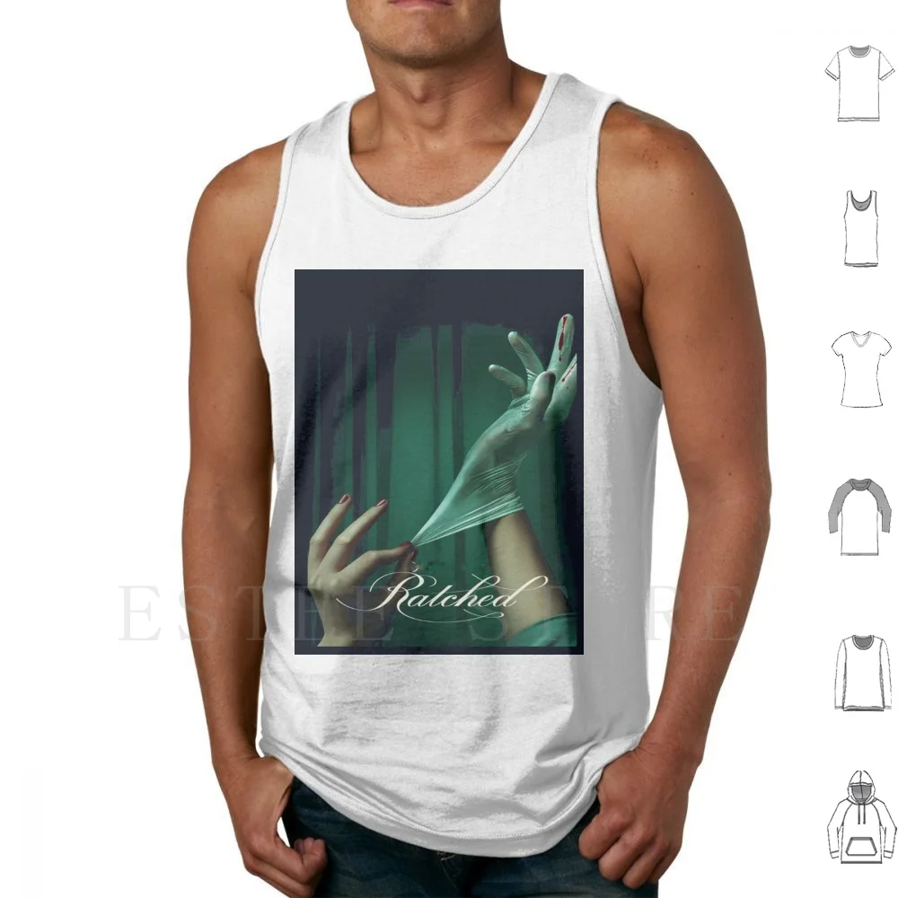 Ratched The Series Tank Tops Vest Cotton Tv Series Drama Thrillers Horror Psychological One Flew Over The Cuckoos Nest Ratched
