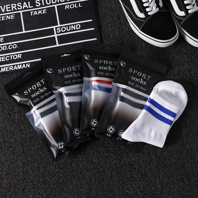 Cotton Socks Fashion White Black Vintage Short Sports Sock Men Casual Streetwear Short Soks For Man Girl Cool Tube Socks