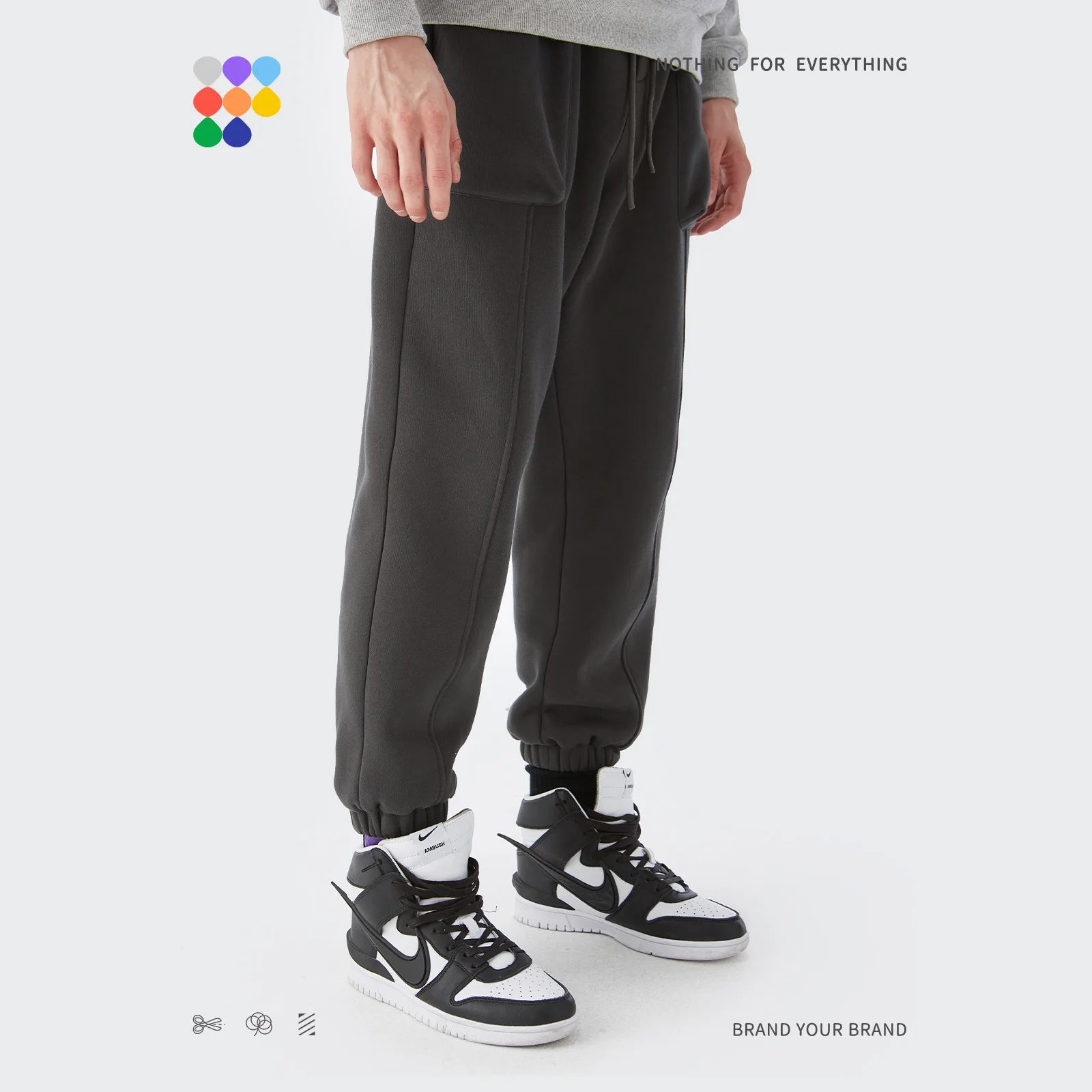 

Alt Basic Joogers For Men Woman Sweatpants Autumn Winter 350GSM Thick Fleece Track Pants Couple Fashion Casual Pant 13010W21