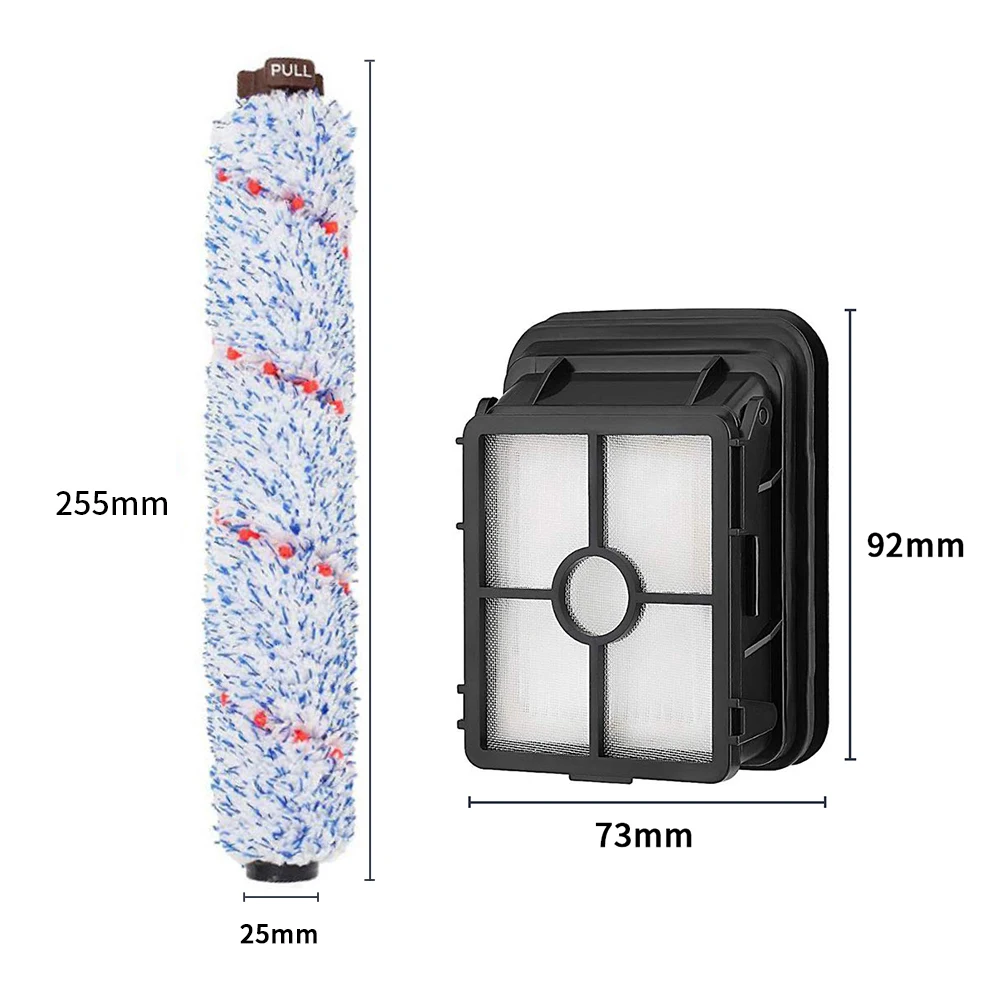 لفة فرشاة 1868 نظيفة متعددة الأسطح وفلتر مكنسة 1866 لبيسيل كروس ويف 1713Z. قارن بالجزء # 1608683 , 160-86