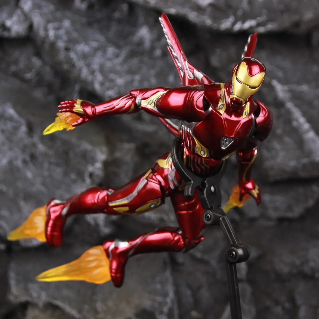 ZD Toys Deluxe Ironman Mark L 50 MK50 Nano Armor Weapons 7" Actionfigur LED-Lichtplattform Tony Stark Infinity War Modellpuppe – Detail 13