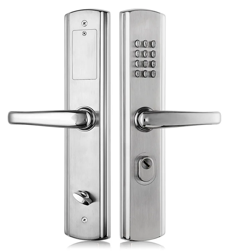 LSTABAN Stainless Steel Mechanical Code Lock Waterproof Code Key Unlock Anti-theft Door Entrance Door Villa Outdoor Door Lock