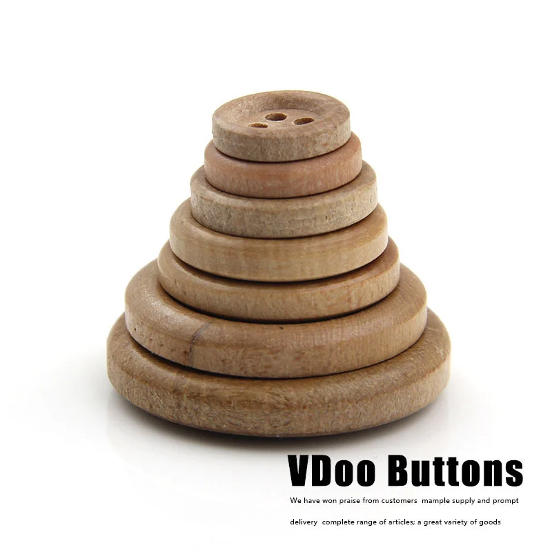 50Pc/4 Hole Natural Wood Button handmade DIY Sewing Buttons Clothing Decoration Wedding Decor Handmade Crafts Sewing Accessories