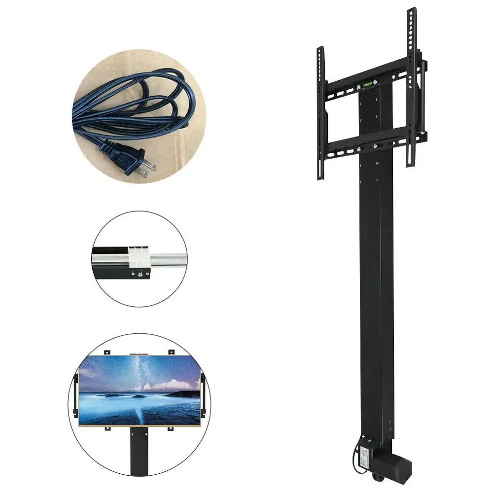 1000mm Height Adjustable Automatic Plasma/LCD Motorised TV Lift with Mount Bracket & Remote Controller for 32