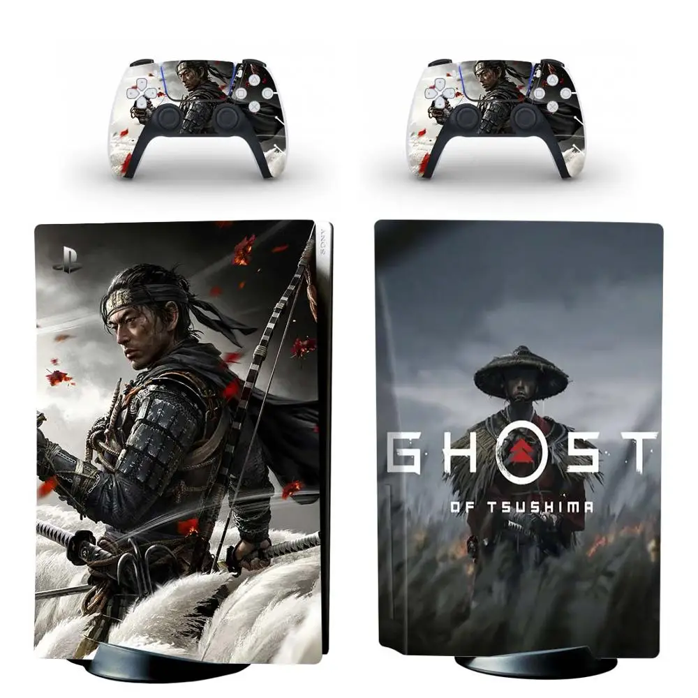 Ghost of Tsushima PS5 Standard Disc Edition Skin Sticker Decal per PlayStation 5 Console e Controller PS5 Skin Sticker vinile