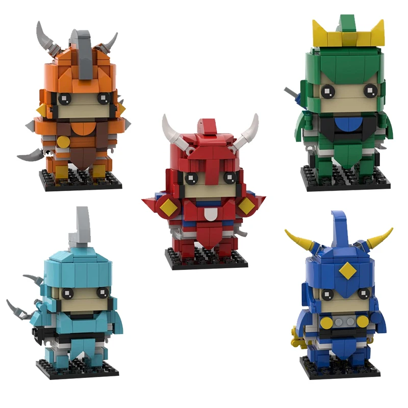 Bricklink Movie Anime Figures YoroiDen-Samurai Troopers Brickheadz Ronin Warriors Ryo Sanada Building Blocks Toys Children Gift