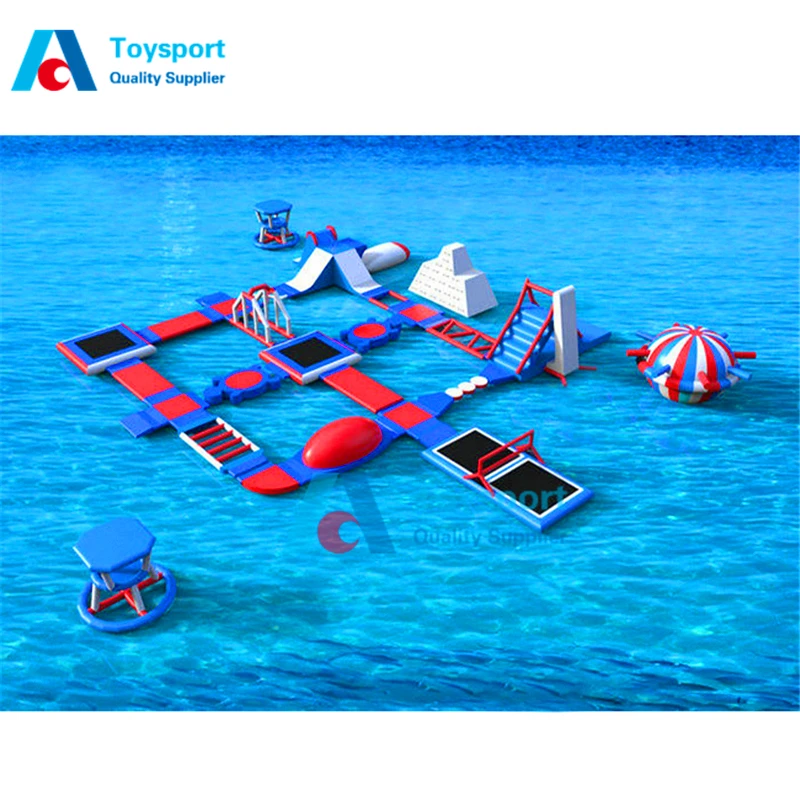 Waterpark Commercial Adult Amusement Giant Floating Inflatable Park