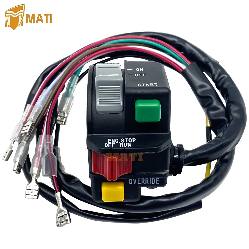 Mati Left Handlebar Switch Start Stop Override Headlight for Polaris ATV Sport 400L Trail Blazer 250 Replacement 4110192