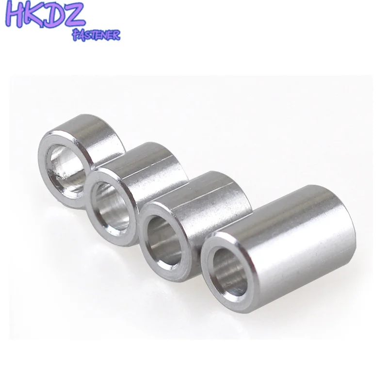 10pieces/Lot M2 M2.5 Aluminum Alloy Flat Washer Bushing Gasket CNC sleeve Non-threaded Stand-off Spacer For RC Model Part