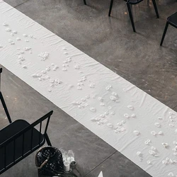 White Wedding Carpet Event Party Ceremony Wedding Aisle Runner Non-woven Fabric Many Colors Custom Wedding Carpet Aisle Runner
