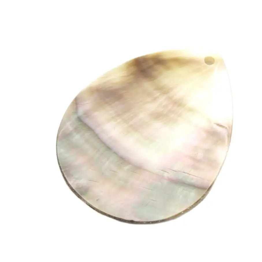 Teardrop Natural Mother of Pearl Shell Charms Pendants loose beads 35mmX40mm for Jewelry Making DIY