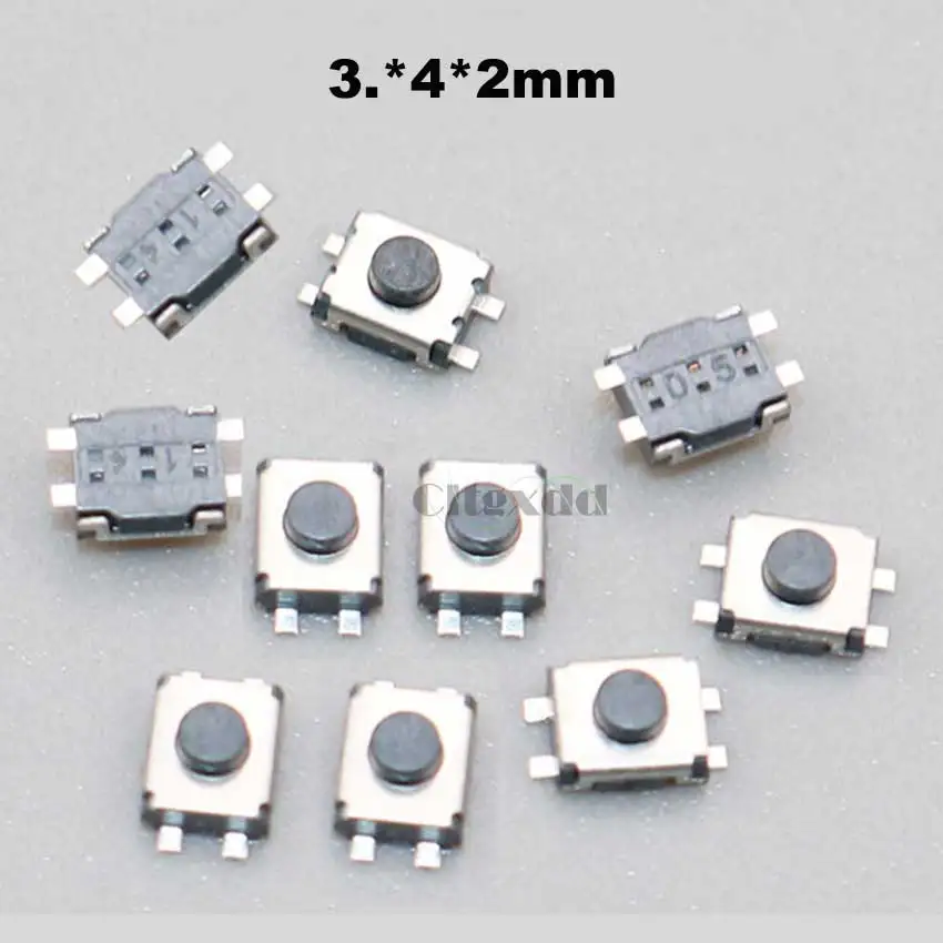 Cltgxdd Micro Switch 100PCS 10Type Assorted Push Button Tact Switches Reset Mini Leaf Switch SMD DIP 2*4 3*6 4*4 6*6 diy kit