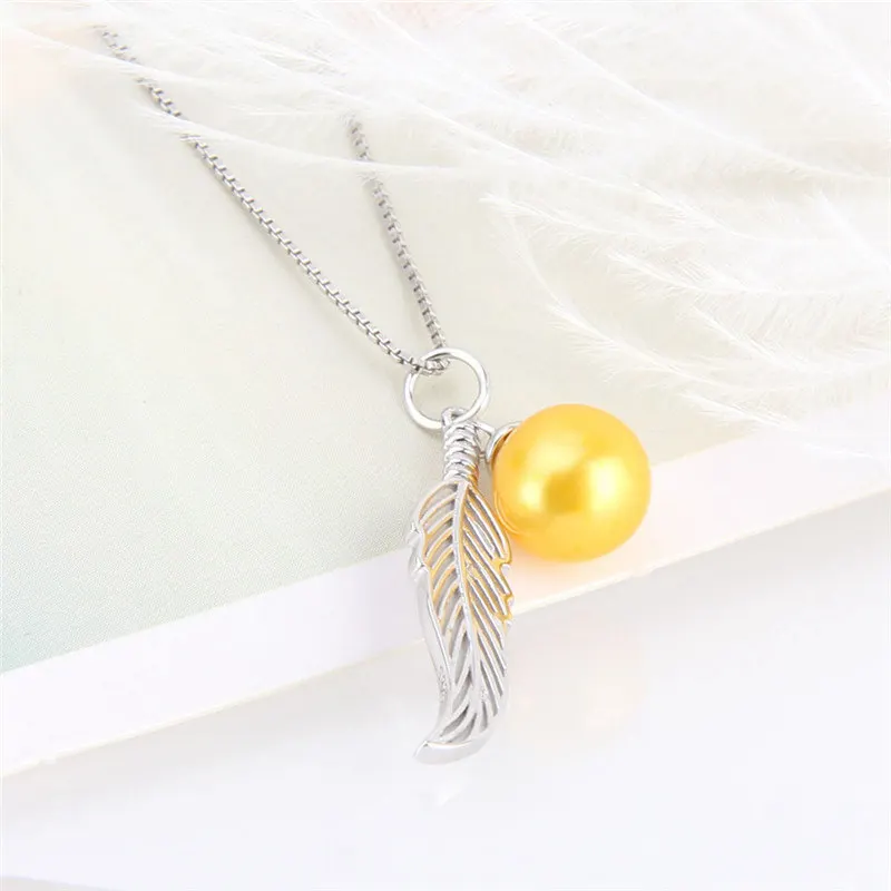 CLUCI Real Silver 925 Feather Pendant for Necklace Sterling Silver Women Valentine Day Gift Pendant Jewelry SP285SB
