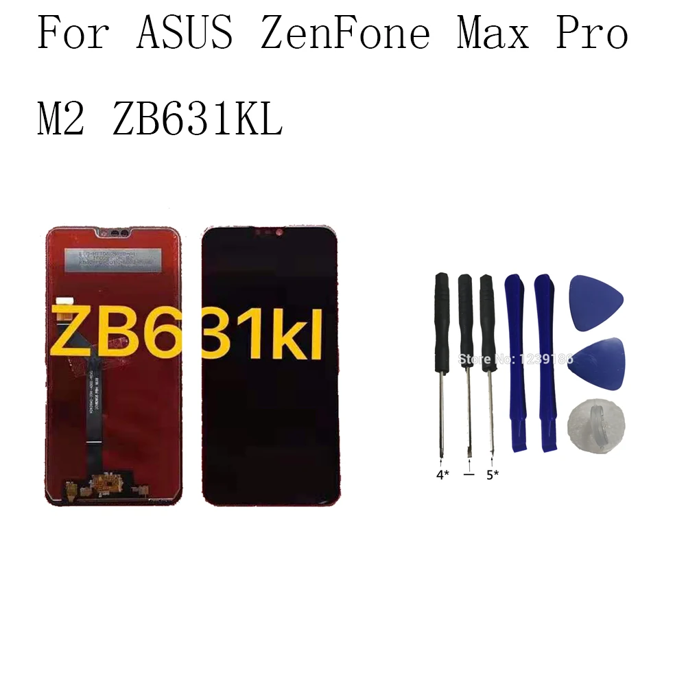 

6.26 Inch LCD Display For ASUS ZenFone Max Pro M2 ZB631KL LCD Screen+Touch Panel Digitizer Assembly+Tool