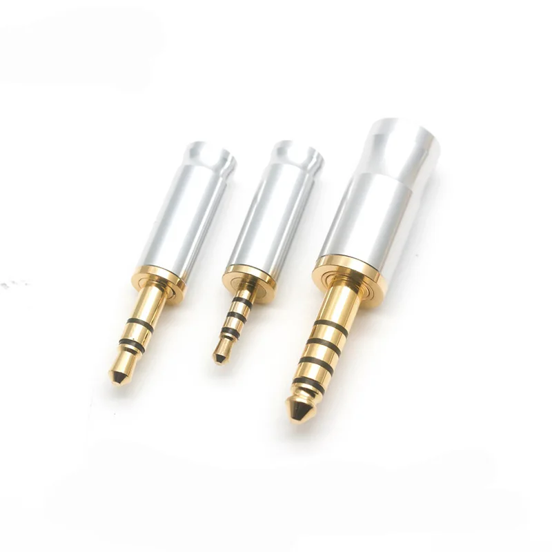 1Pcs AEC 2.5/3.5mm/4.4mm 3/4 Pole Male Audio Plug 2.5/3.5/4.4 Jack for DIY Headset Repair Headphone Earphone Cable Connector