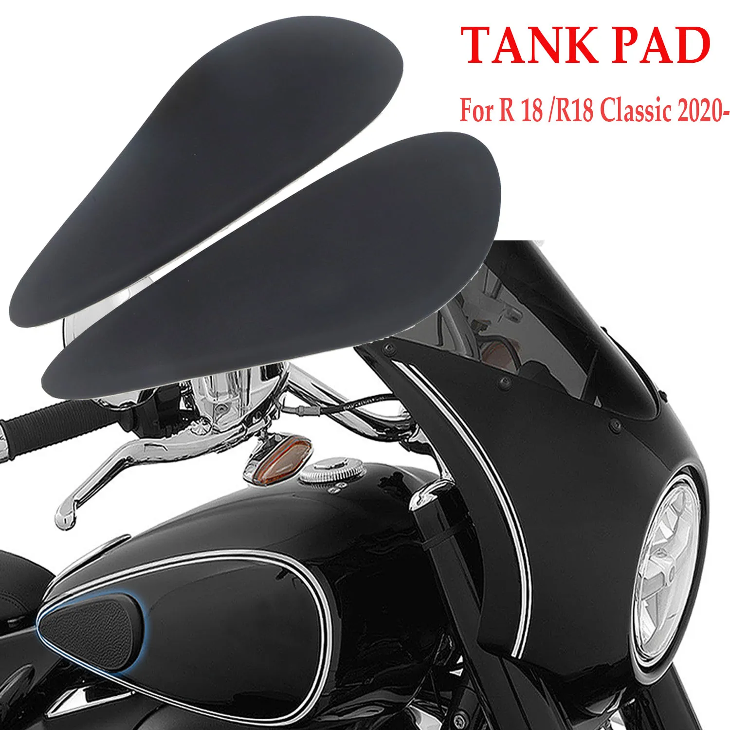 R18 2020 - Motorcycle Side Fuel Tank Pad Kit Protector Stickers Decal Gas Knee Grip Traction Pads Tankpad For BMW R 18 Classic