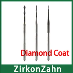 ZirkonZahn Milling Bur 3mm Shank Diamond Coat Special for Milling Zirconia Block Long Service Time