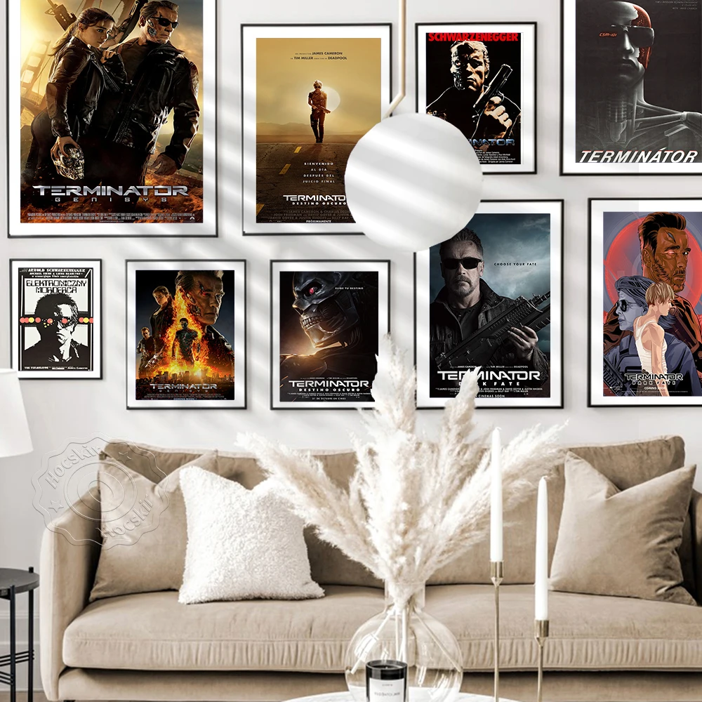 The Terminator Movie Poster Classic Retro Posters Wall Decoration Vintage Art Wall Sticker Canvas Prints Painting Home Decor