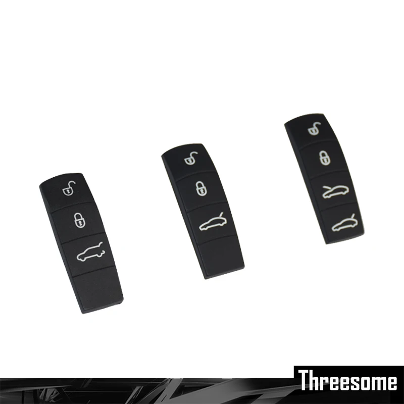 Replacement Silicon Remote pad button For Porsche Boxster Cayman Macan Panamera Cayenne 911 Car key rubber remote pad