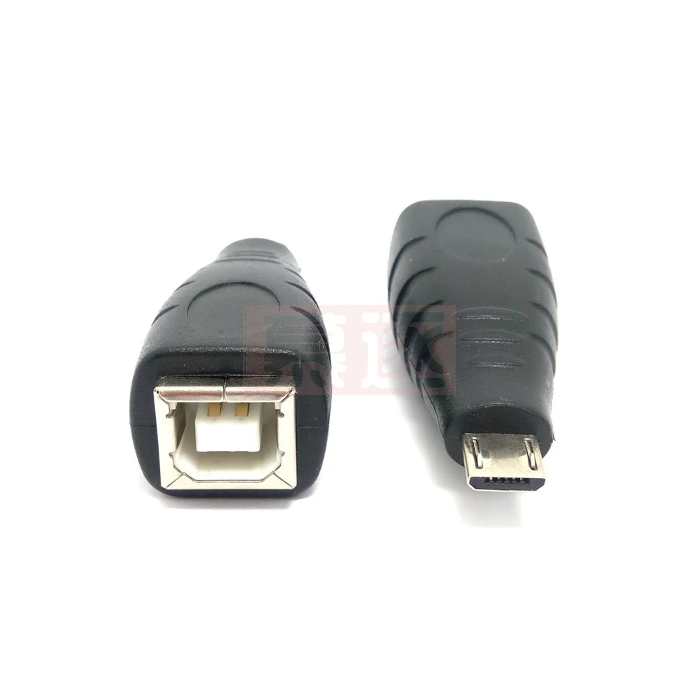 Puerto cuadrado B usb-b hembra a USB2.0/micro macho/enchufe de conversión hembra