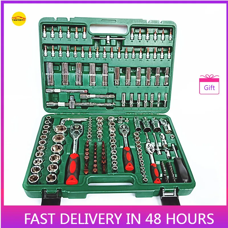 

Factory Direct Machine Repair Auto Socket Wrench Set 172 Sets of Combination Toolbox Manual Hardware Tools