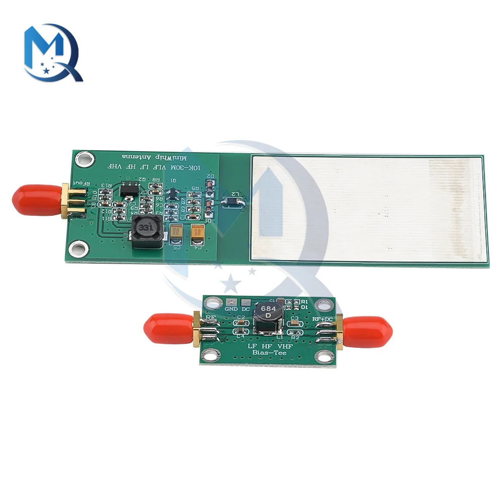 Imagem -02 - Mini-chicote de Onda Curta Antena Ativa 10khz30mhz Antena de Ondas Curtas Mais am hf Vhf t de Viés para Receptor de Onda Curta Rtl-sdr
