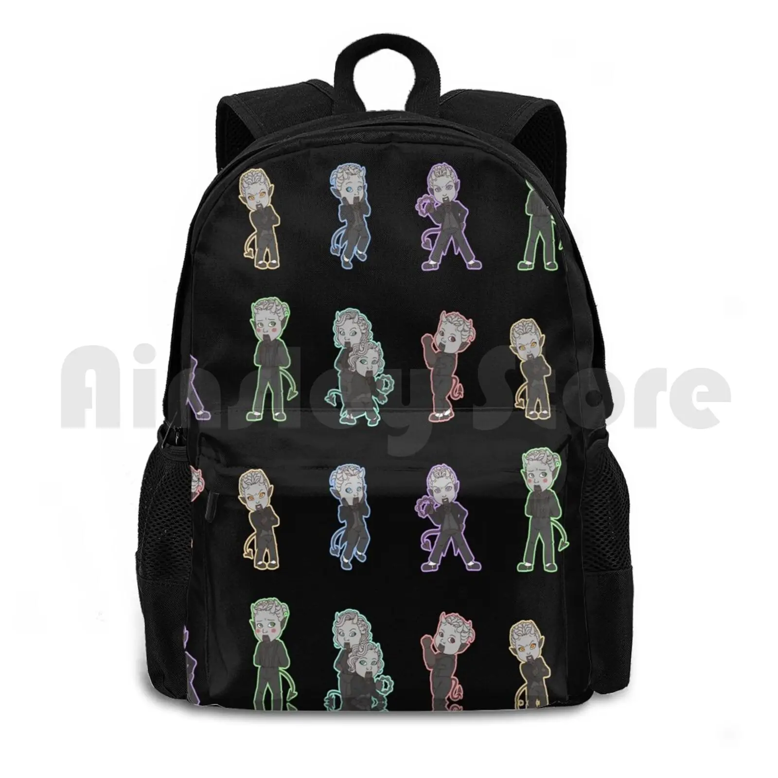 

Nameless Ghouls Chibi Outdoor Hiking Backpack Waterproof Camping Travel The Band Ghost Aether Ghoul Fire Ghoul Dewdrop Ghoul