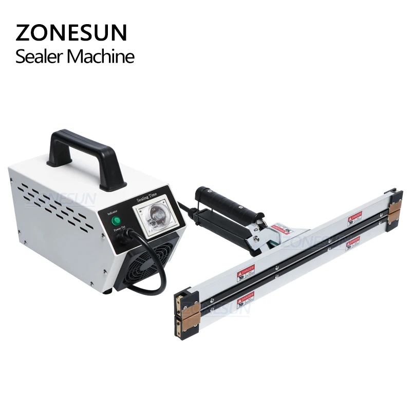 ZONESUN Instant Hot Plier Portable Impulse Sealer Sealing Machine for Aluminum Vacuum Composite Film Mask Packaging Machine