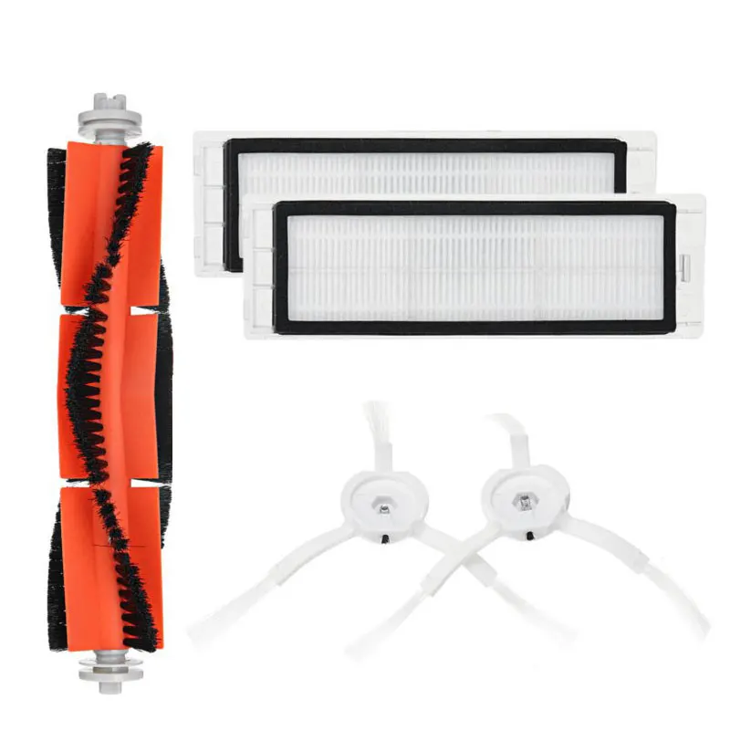 หุ่นยนต์เครื่องดูดฝุ่น Hepa Filter แปรงหลักสำหรับ Xiaomi Mi 1S Roborock S5 S50 Max Mijia เครื่องดูดฝุ่นอุปกรณ์เสริมแปรงด้านข้าง