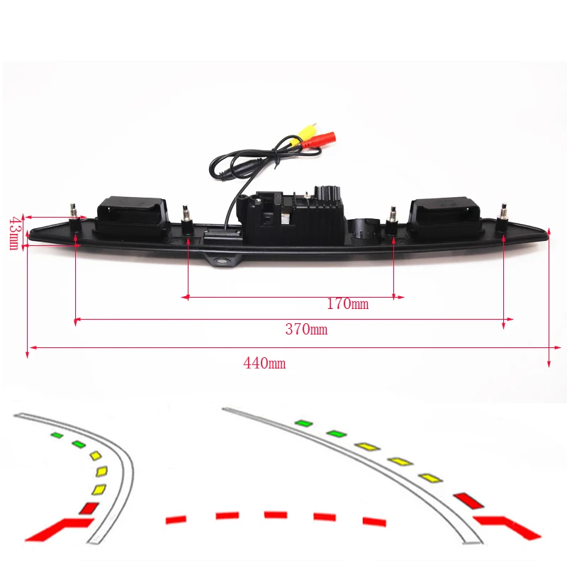 

Dynamic Trajectory Tracks Car Rear View Parking Camera For Audi A3 A4 A5 A6 A8 A6L Q7 Revese CCD HD