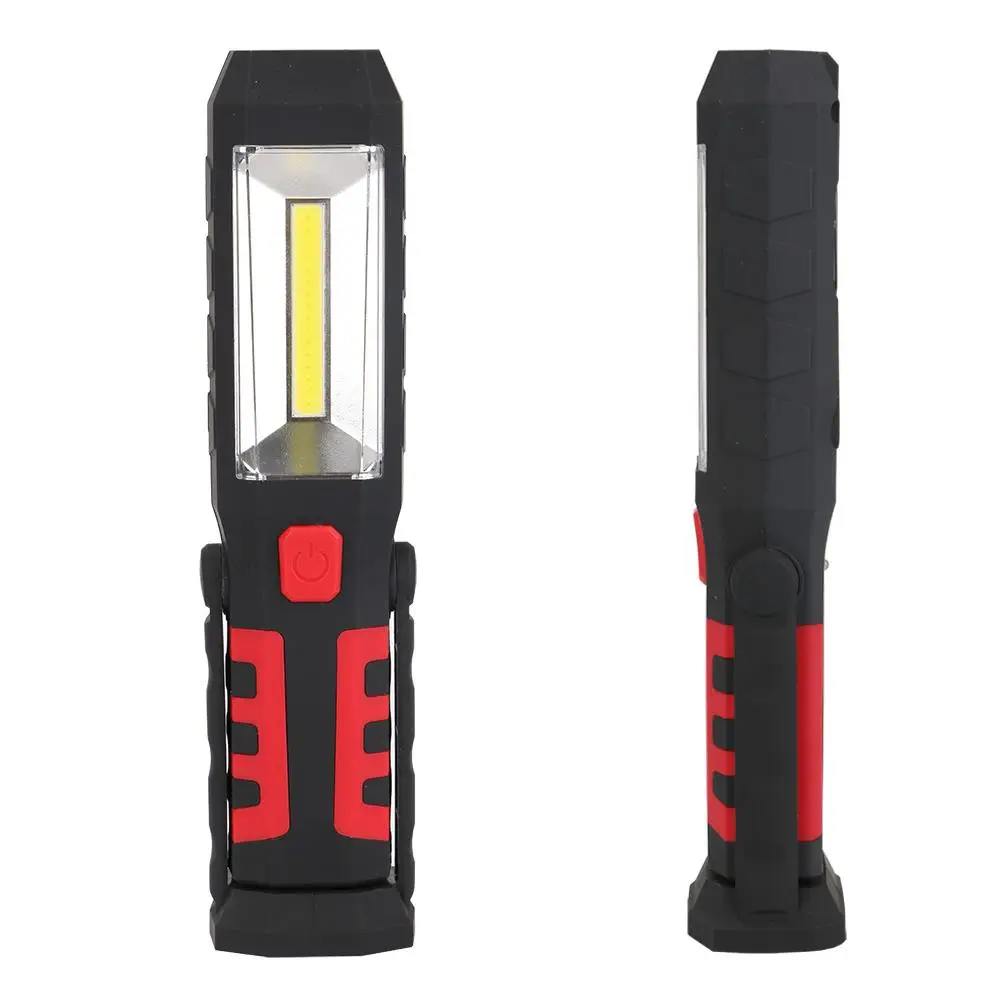 

LED Car Repair Work Light COB Portable Rechargeable Emergency Light With Magnetic Base 3 Mode Flashlight Car Repair Home Outdoor