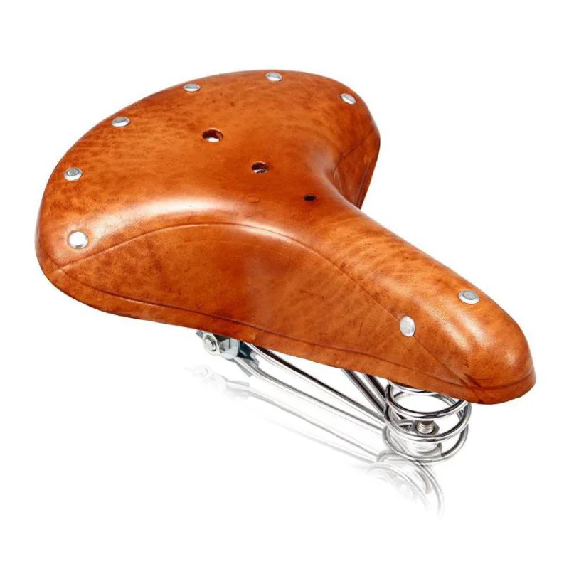 

Outdoor Sports Cycling Saddle Cowhide Seat Genuine Leather Classic Bike Saddle
