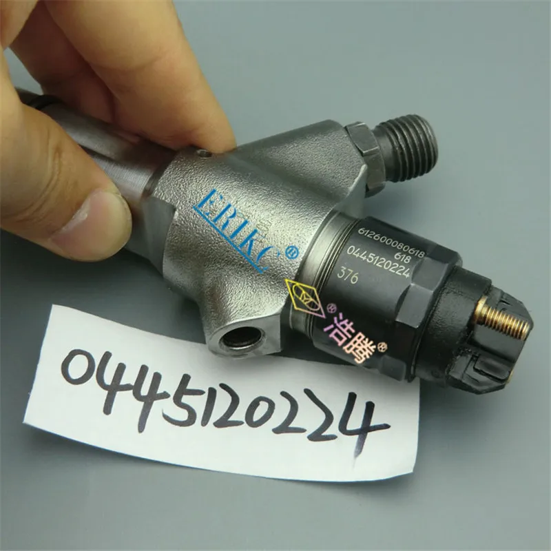 0445120224 Common Rail Injector Nozzle 0445 120 224 Auto Engine Kits 0445 120 224 for WEICHAI WD10 De'Longhi Truck 612600080618