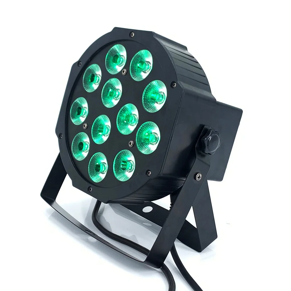 4 Stück Kabellose LED-Par-Scheinwerfer RGBWA UV 6in1 12x12W DMX Wandfluter Bühnenlicht Professionell für Party KTV Disco DJ – Detail 9