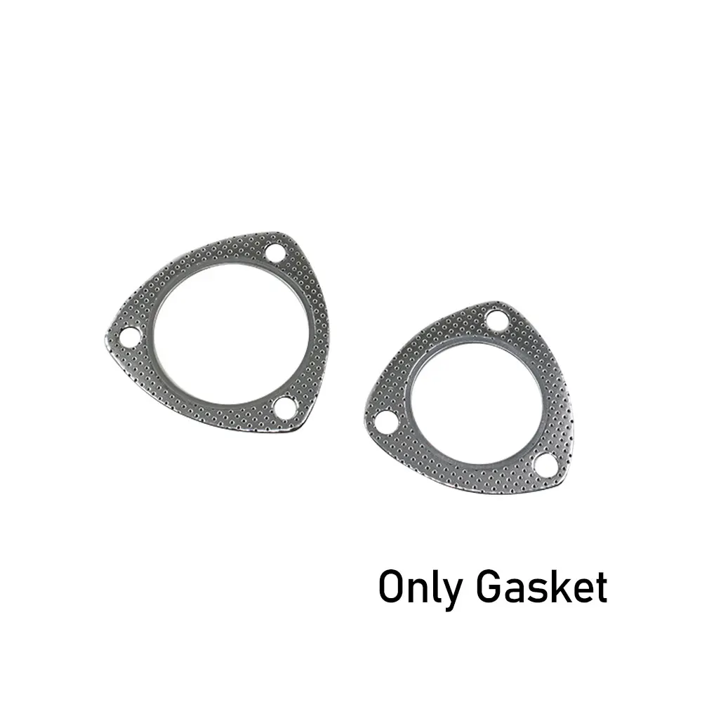 

JZZ 4pcs Universal fits for 2.5''/3'' Stainless Steel Triangle Exhaust Pipe Flange Gasket Down Pipe Gasket Free Ship