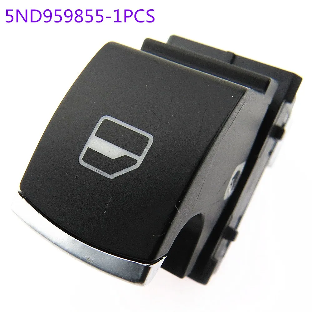 

SCJYRXS For Passat B6 CC 5 Golf MK5 MK6 Tiguan Rabbit Window Glass Switch Button Chrome 5ND959855 5ND 959 855 5ND959855XSH